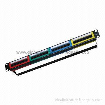 24/48 Ports Patch Panel with Back Bar, FTP, UTP, CAT5e and CAT6 RJ45 Network Cables